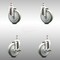Service Caster 5 Inch 316SS Gray Polyurethane Swivel 1/2 Inch Threaded Stem Caster Brakes, 2PK SCC-SS316TS20S514-PPUB-121315-2-TLB2 - alternate 1